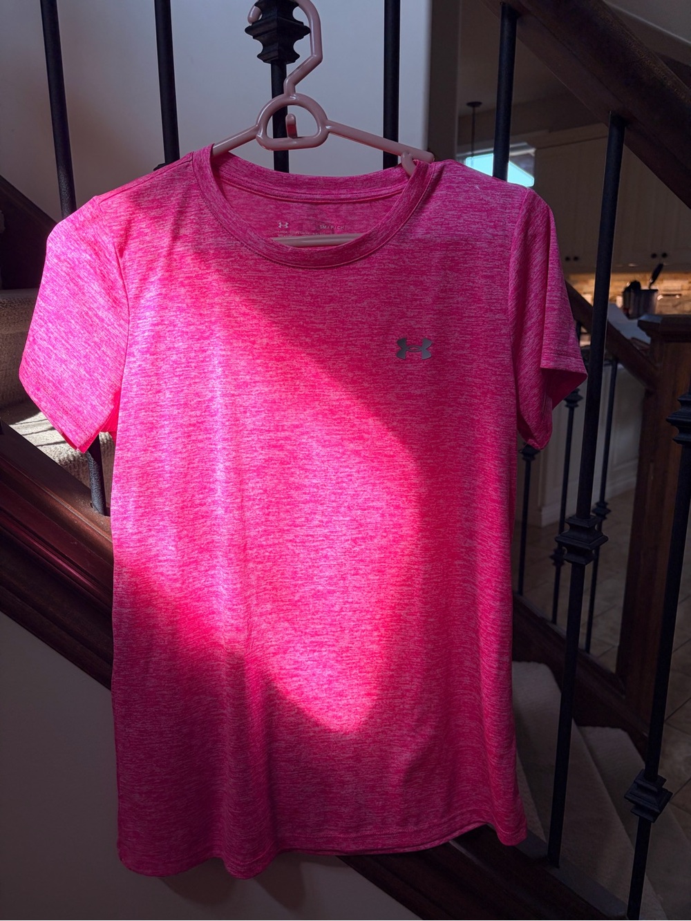 Under Armour Hot Pink Heather Short Sleeve Performance Tee